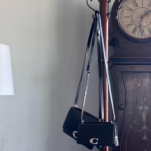 Coach Handbags - Coach Black Crossbody Bags with Silver Detail